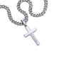 Fractal Series Men I Personally Engraved Cross | Cuban Chain