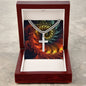 Fractal Series Men I Personally Engraved Cross | Cuban Chain